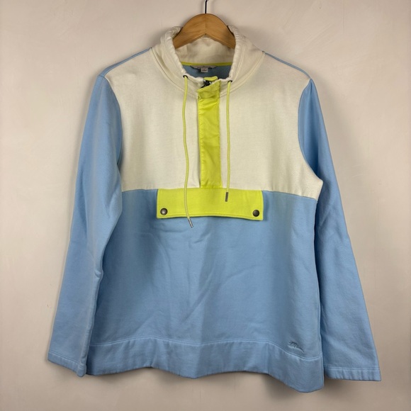 L.L. Bean Tops - LL Bean Signature Women’s Anorak Colorblock Sweatshirt Large Gorpcore Strewtwear